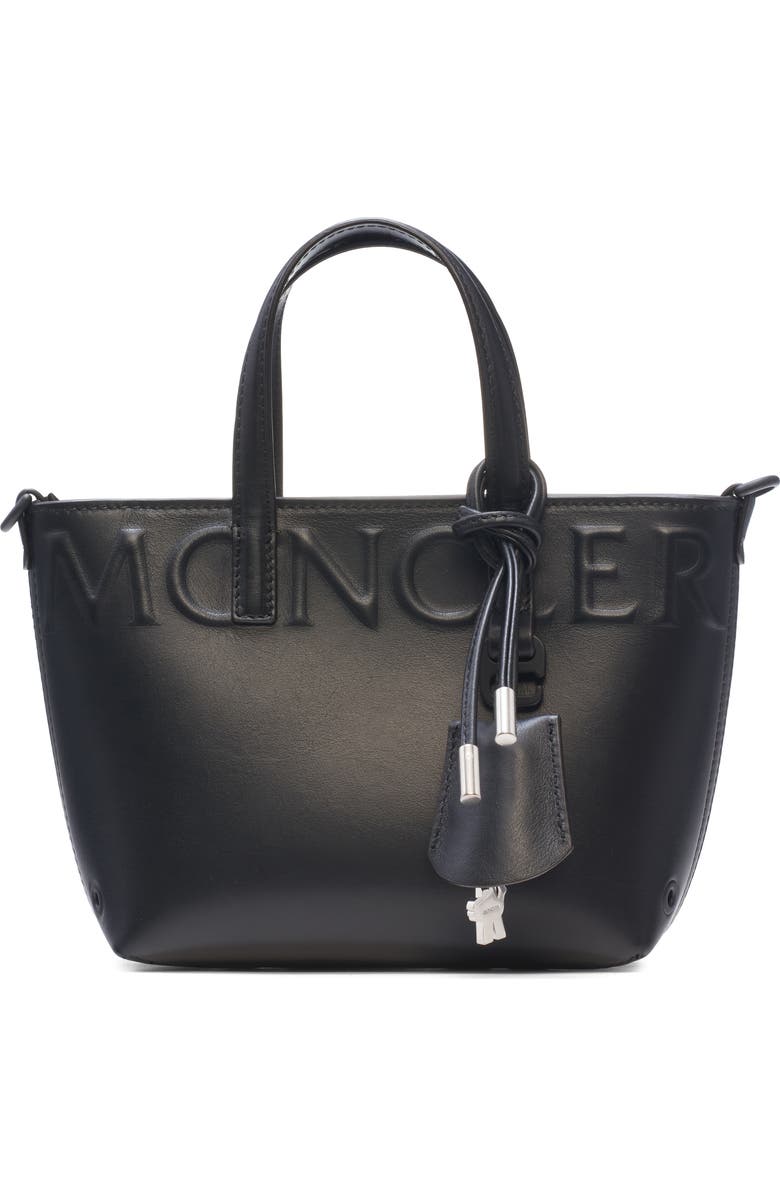 Moncler Very Micro Tote Bag, Main, color, Black