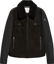 Moncler Zerique Mixed Media Down Jacket