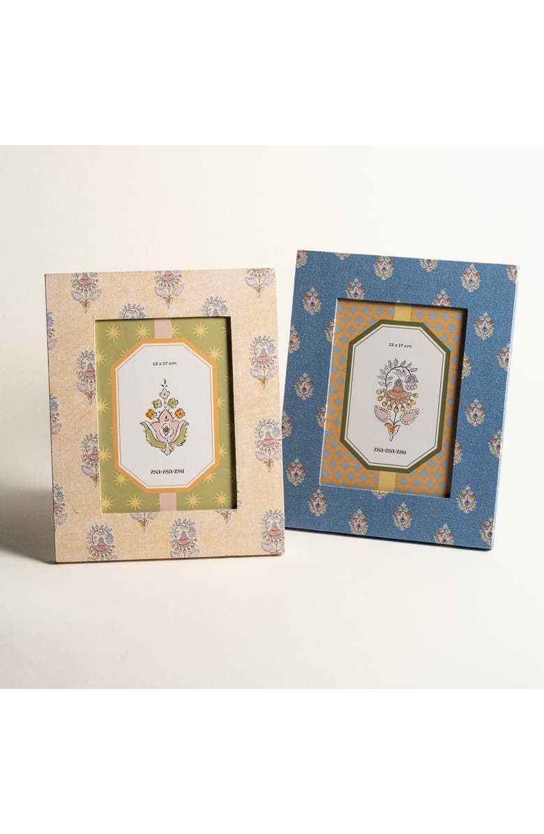 Zsa Zsa Zsu Noida Printed Frame 7.2X9 In, Alternate, color, Blue