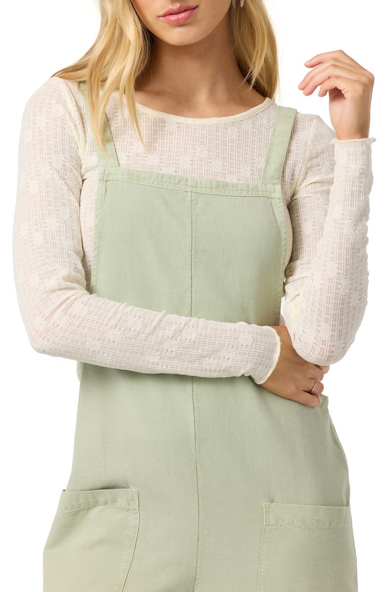 O'Neill Summerlin 2 Cotton & Linen Overalls, Alternate, color, Desert Sage