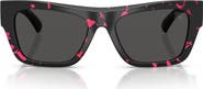 Burberry 53mm Rectangle Sunglasses