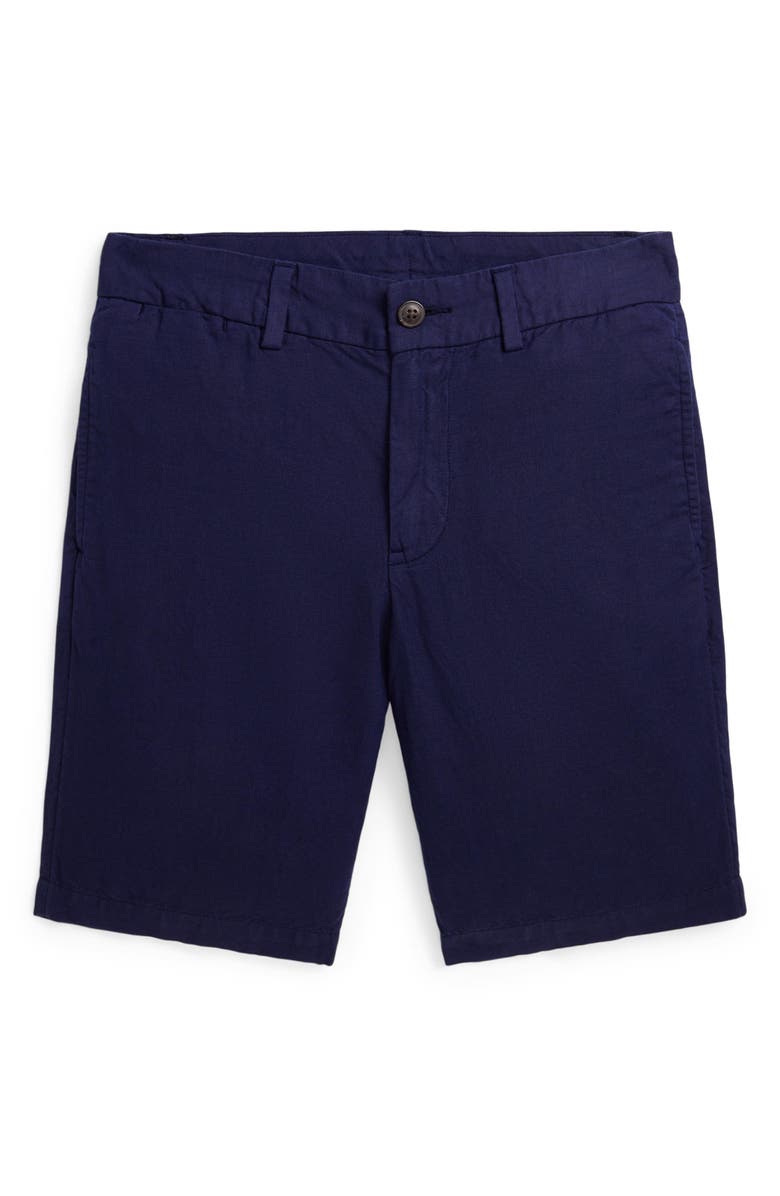 Polo Ralph Lauren Kids' Flat Front Linen & Cotton Chino Shorts, Main, color, 