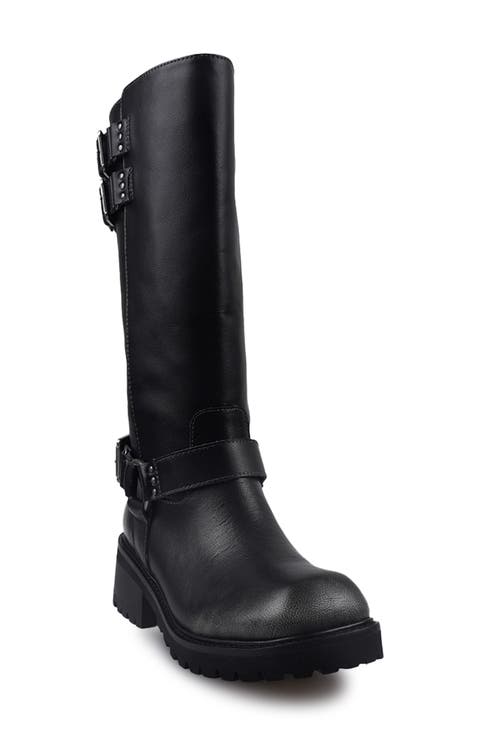 Zamora Knee High Moto Boot