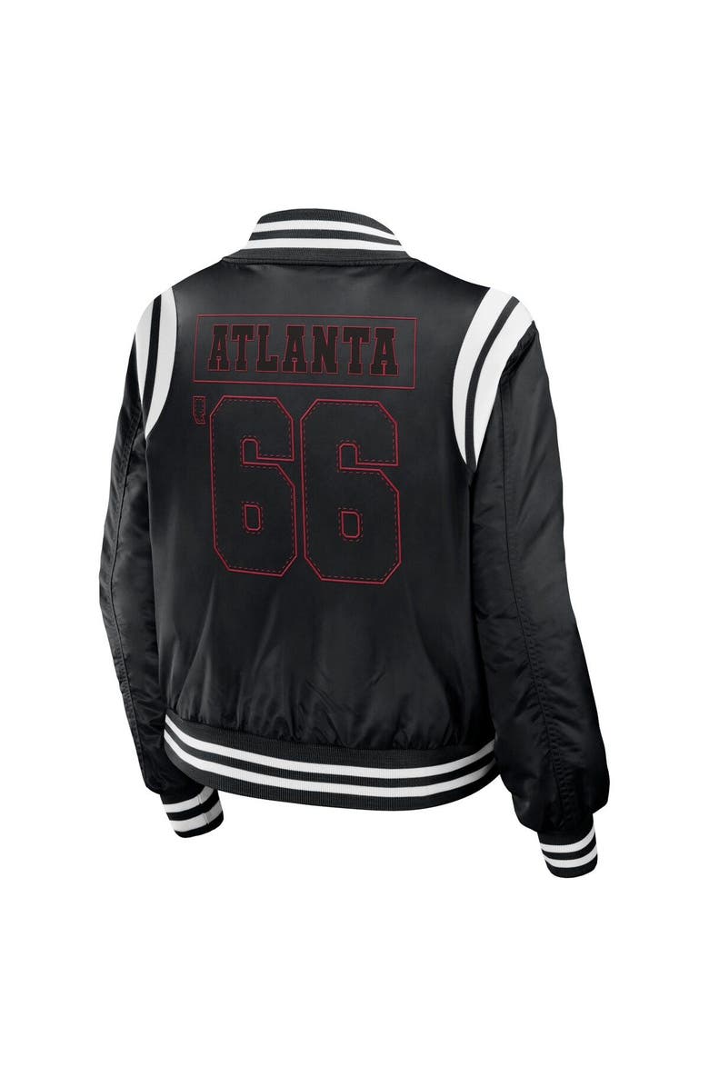 WEAR by Erin Andrews Women's WEAR by Erin Andrews Black Atlanta Falcons Bomber Full-Zip Jacket, Alternate, color, Black