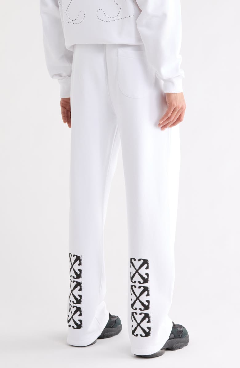 Off-White Windy Arrow Sweatpants, Alternate, color, White-Black