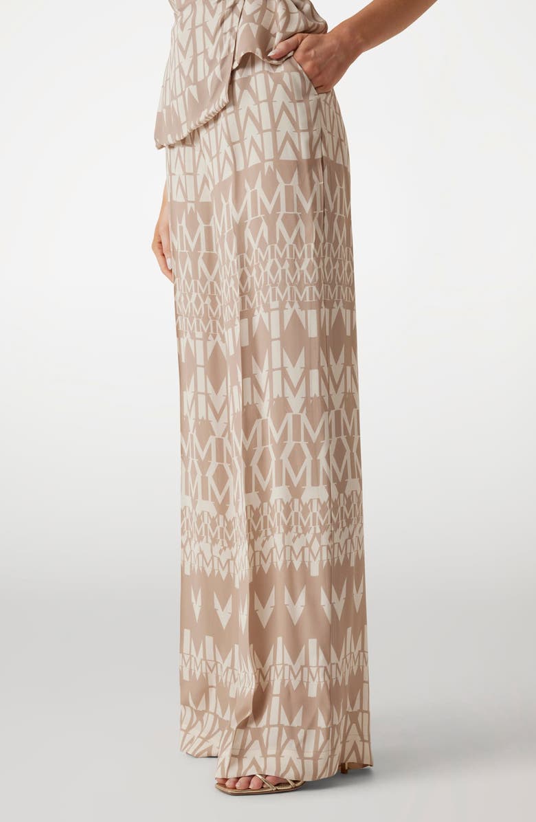 Marciano Britney Straight Leg Pants, Alternate, color, Geo Monogram Beige/ White