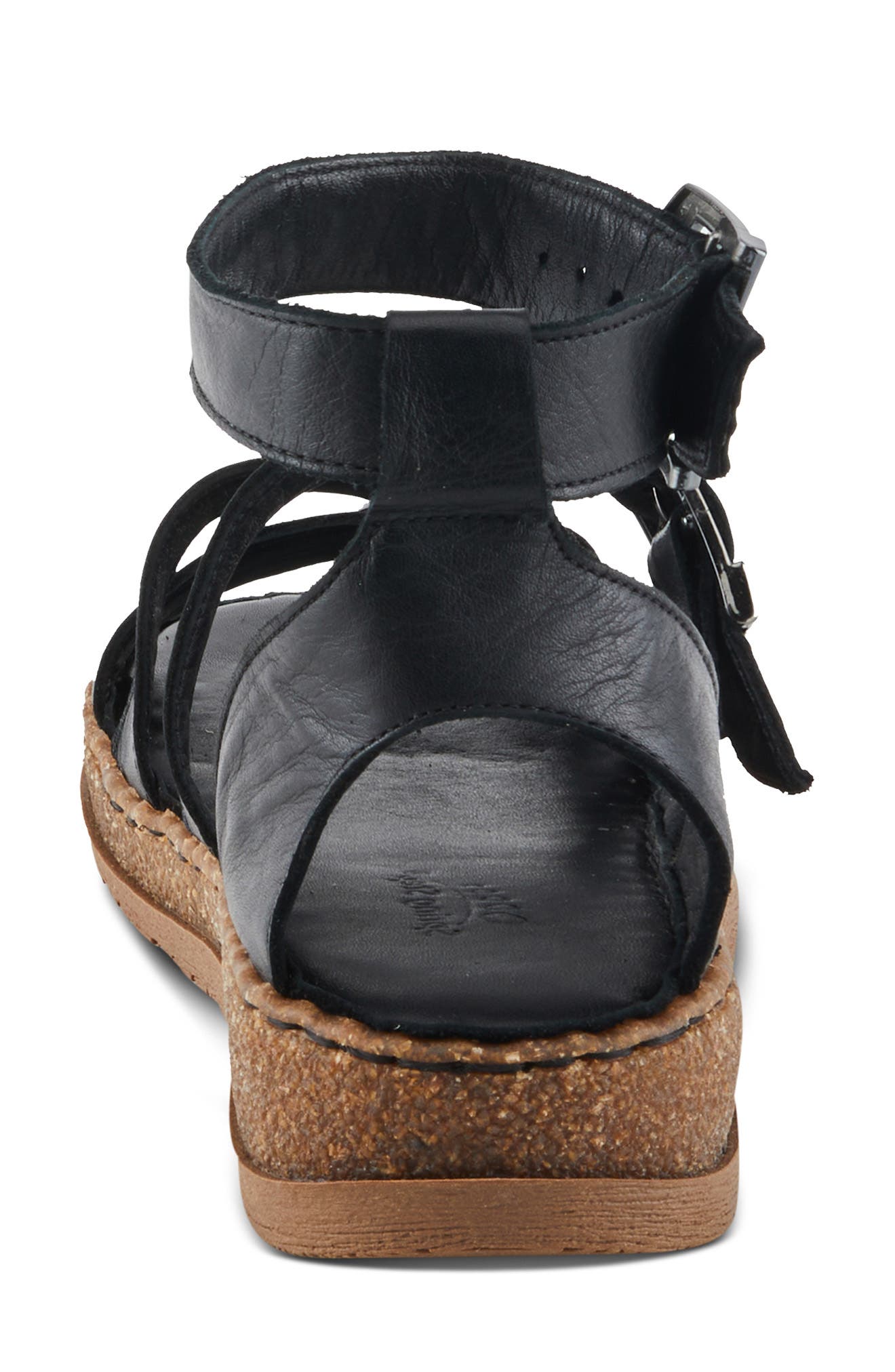 Spring Step Alexcia Ankle Strap Sandal, Alternate, color, Black