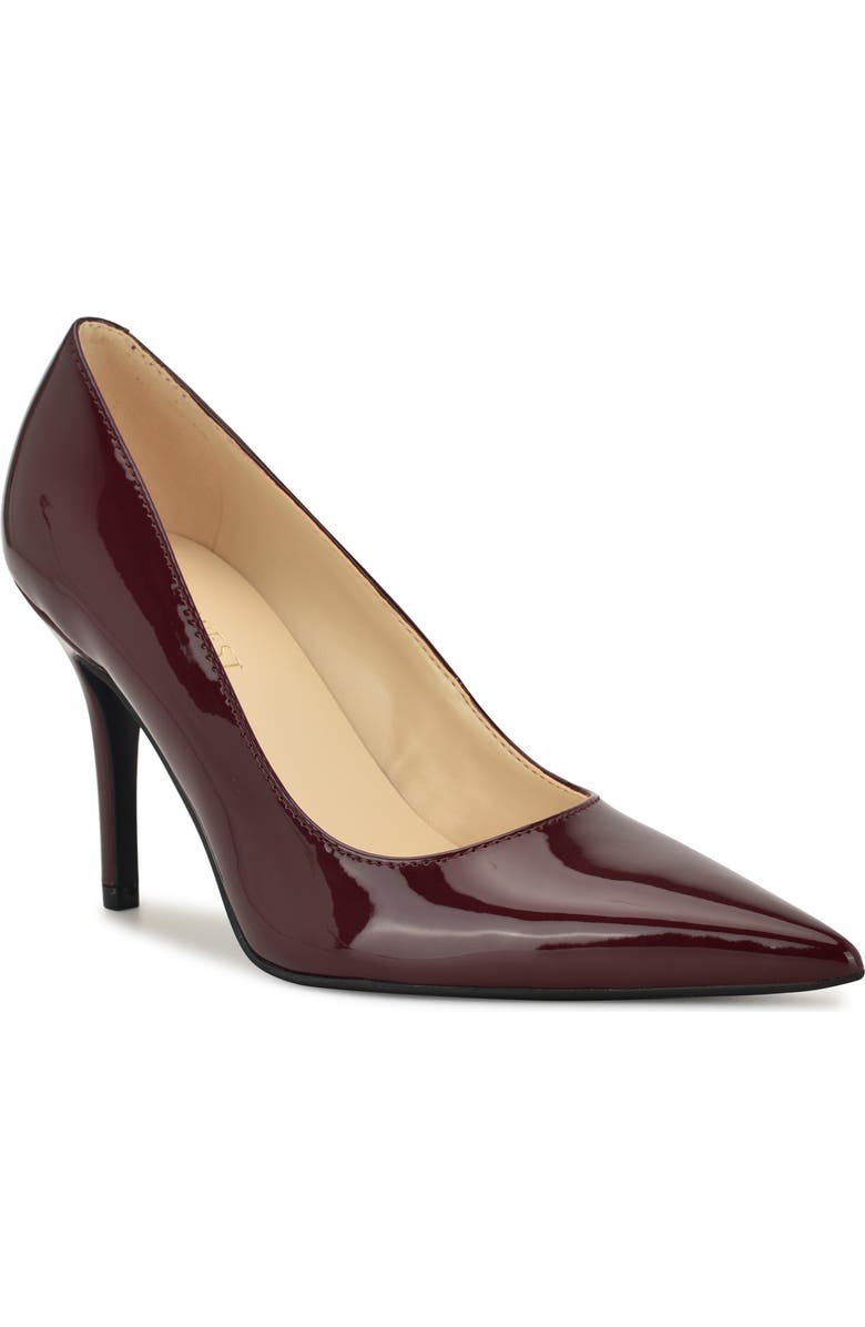 Nine West Gines Pointed Toe Pump, Main, color, Dark Red