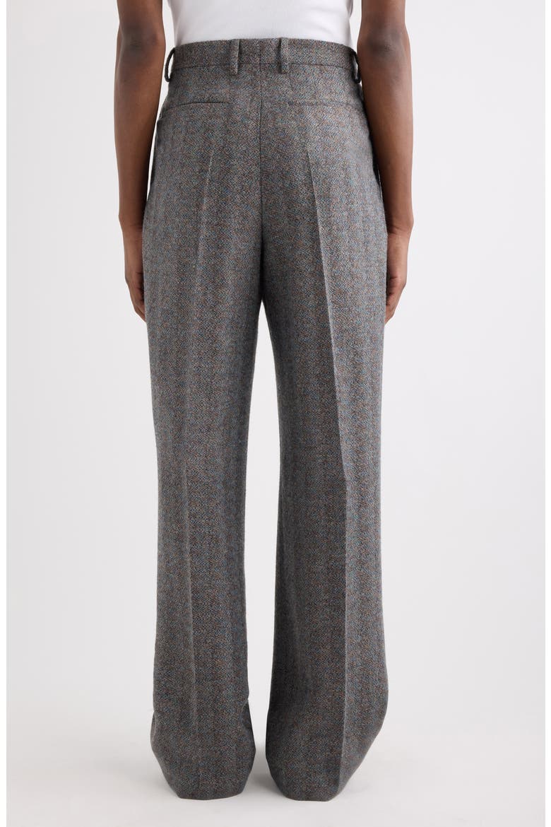 Panrom Pleated Wool Pants, Alternate, color, TURQUOISE