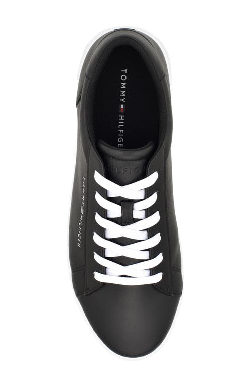 Tommy Hilfiger Ribby Low Top Sneaker In Black