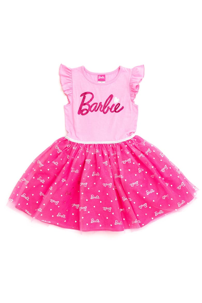 Sleeveless Tulle Dress, Main, color, Pink