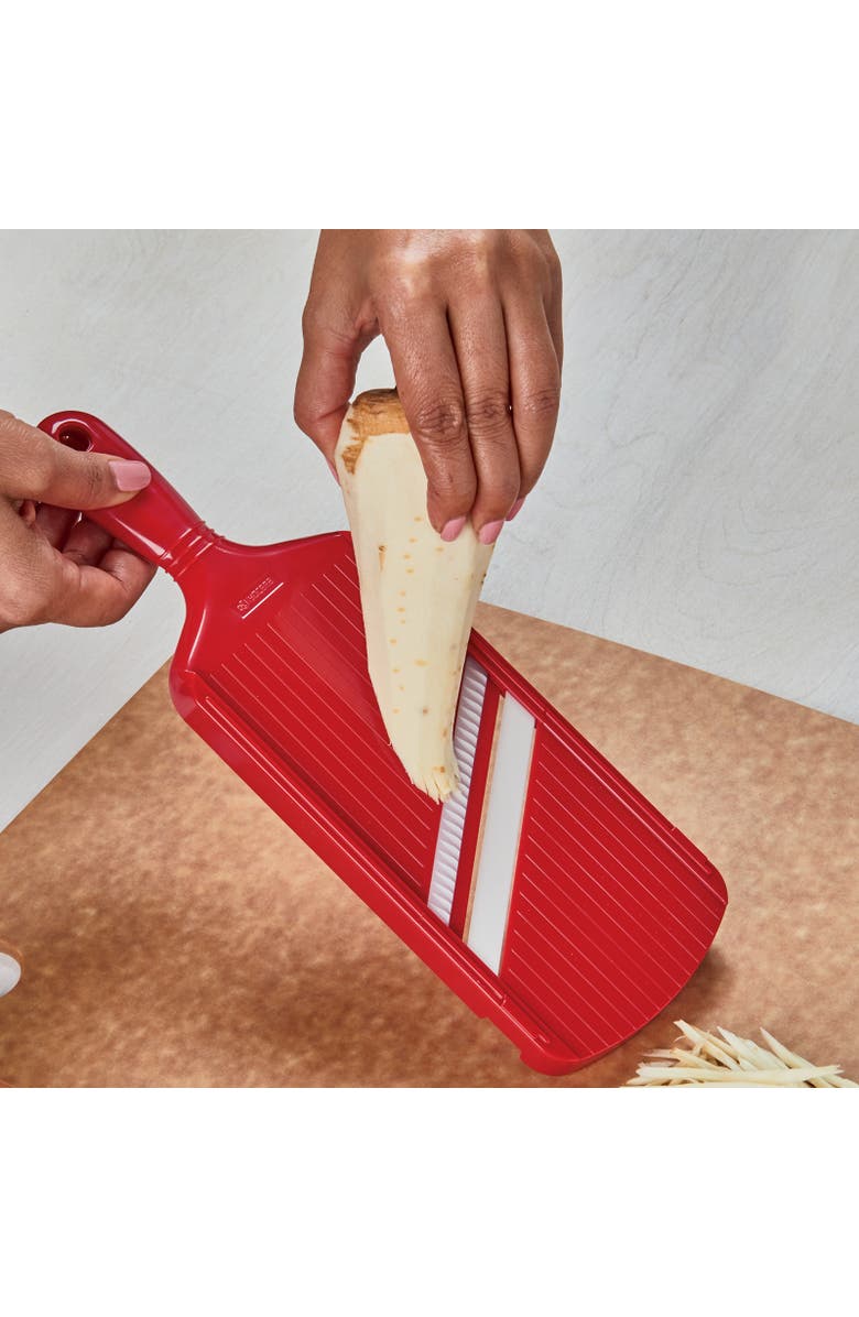 Kyocera Advanced Ceramic Double-edged Mandolin Slicer With Guard, Alternate, color, Black