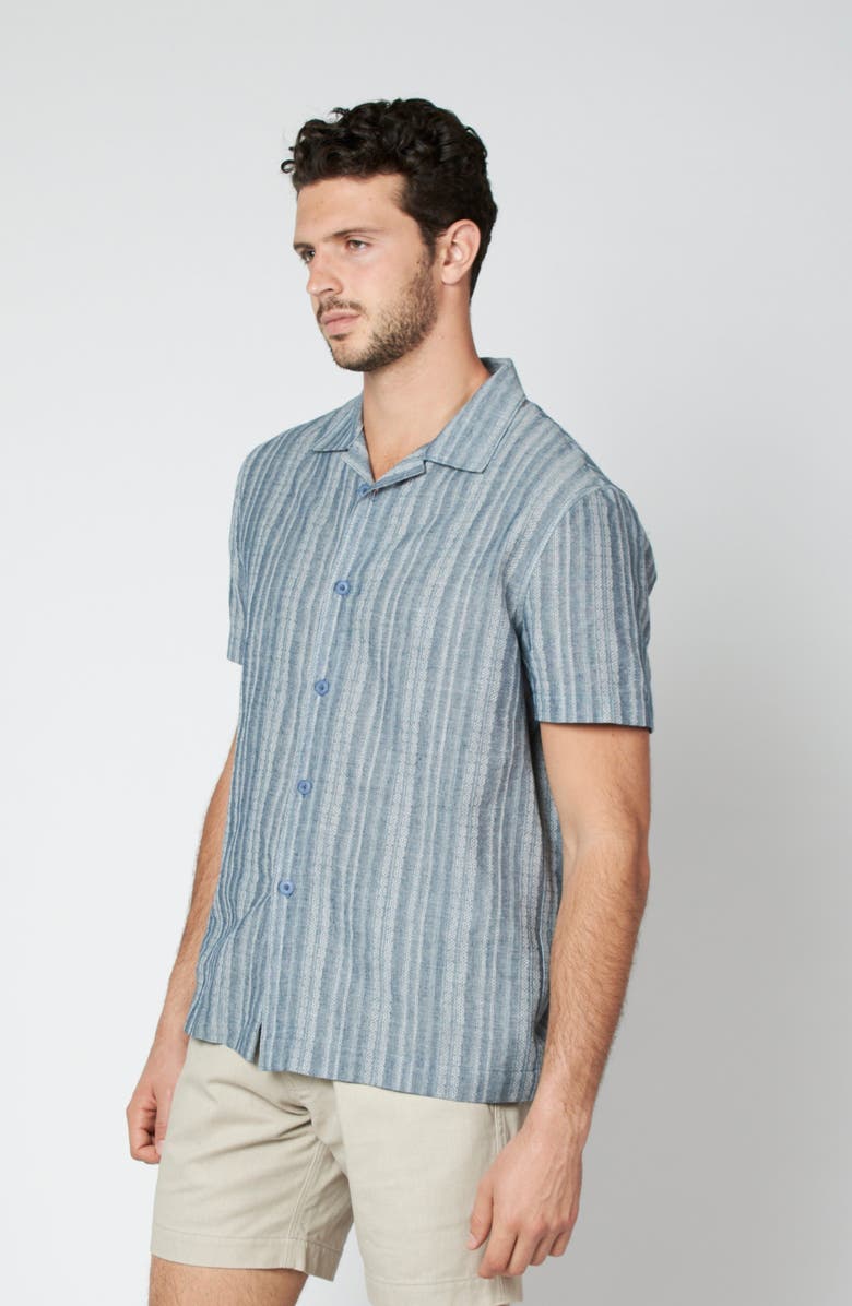 LEISURE LAB Oaxaca Shirt, Alternate, color, Moonstone