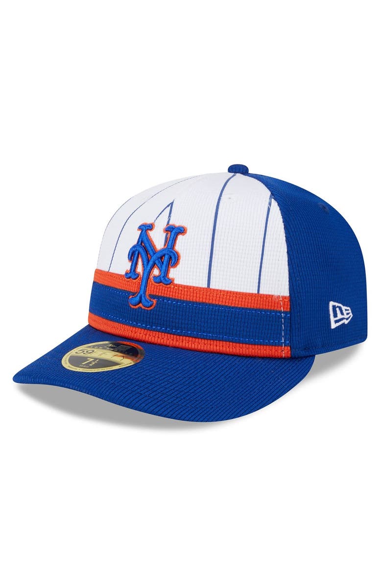 Men's New Era  White New York Mets 2024 Batting Practice Low Profile 59FIFTY Fitted Hat, Main, color, White