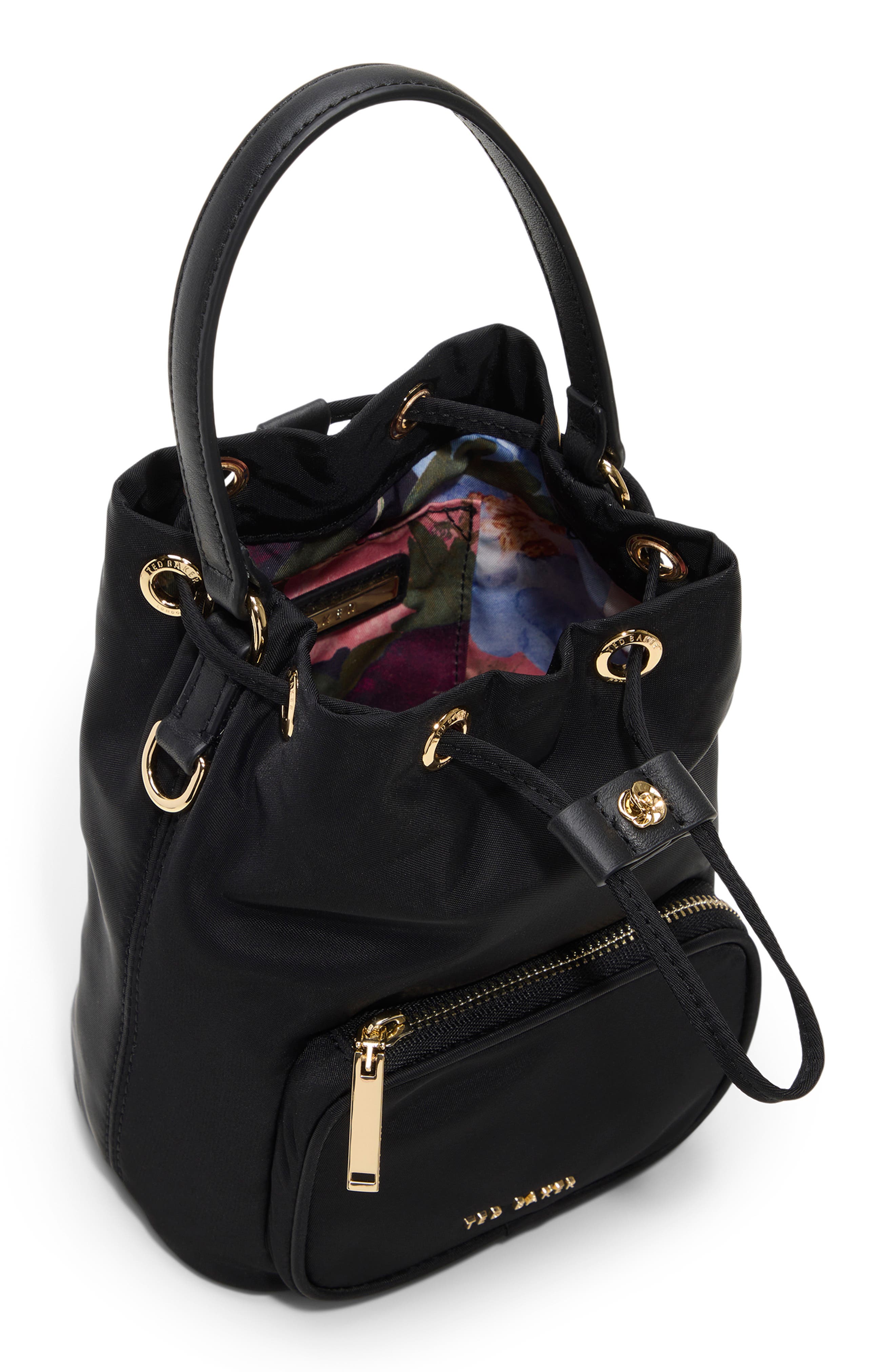 Ted Baker London Lola Nylon Bucket Bag, Alternate, color, 