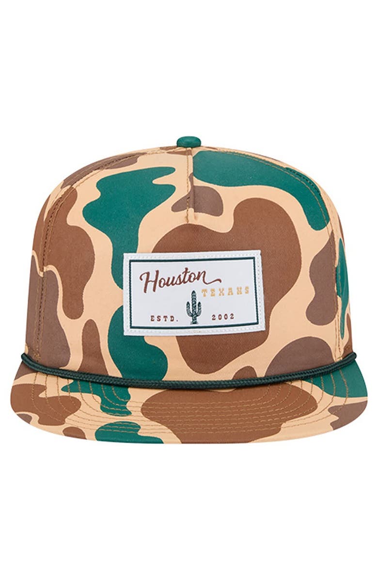 New Era Men
s New Era  Camo Houston Texans Duck Rope 19TWENTY Snapback Hat, Alternate, color, Camo