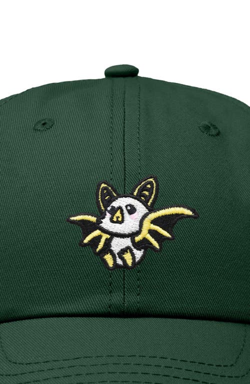Dalix Honduran Bat Embroidered Dad Hat In Dark Green