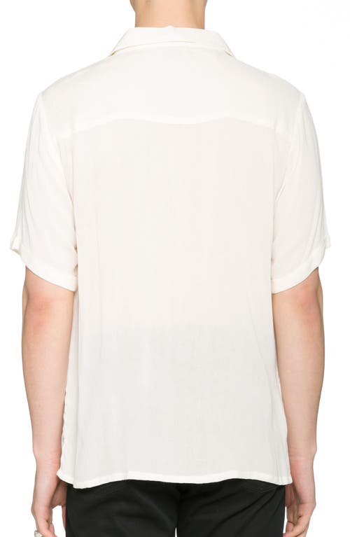 Raga Short Sleeve Button-up Shirt In Eggshell