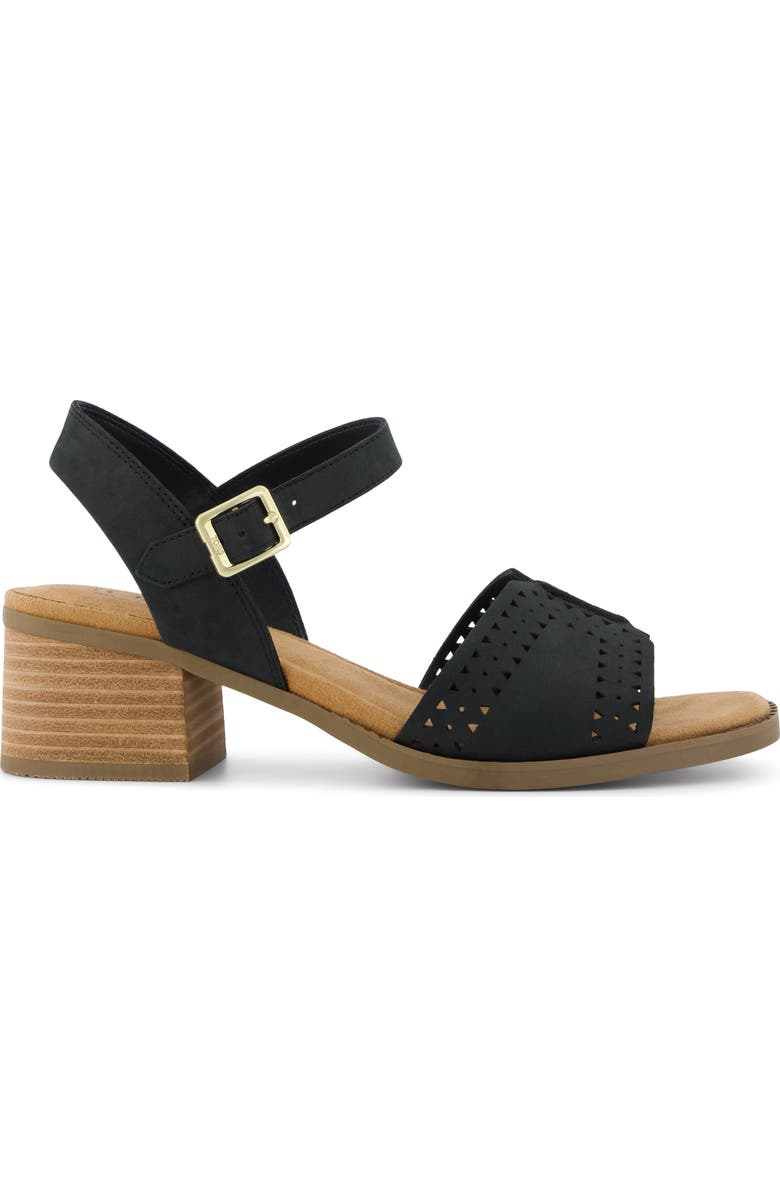 TOMS Eloise Heeled Open Toe Sandal, Alternate, color, Black