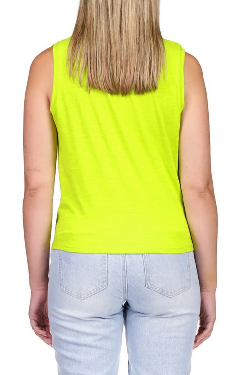 Sanctuary Good Days Tie Hem Tank In Green Ener