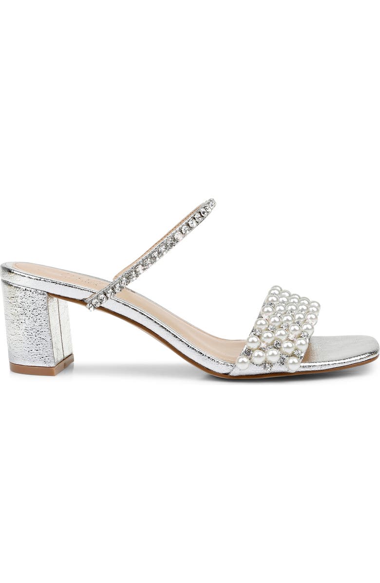 Jewel Badgley Mischka Orsen Embellished Slide Sandal, Alternate, color,
