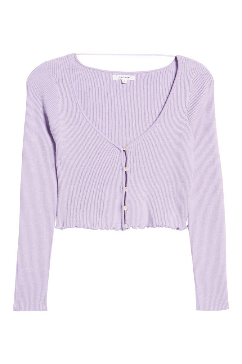 Flora Cardigan, Alternate, color, LILAC