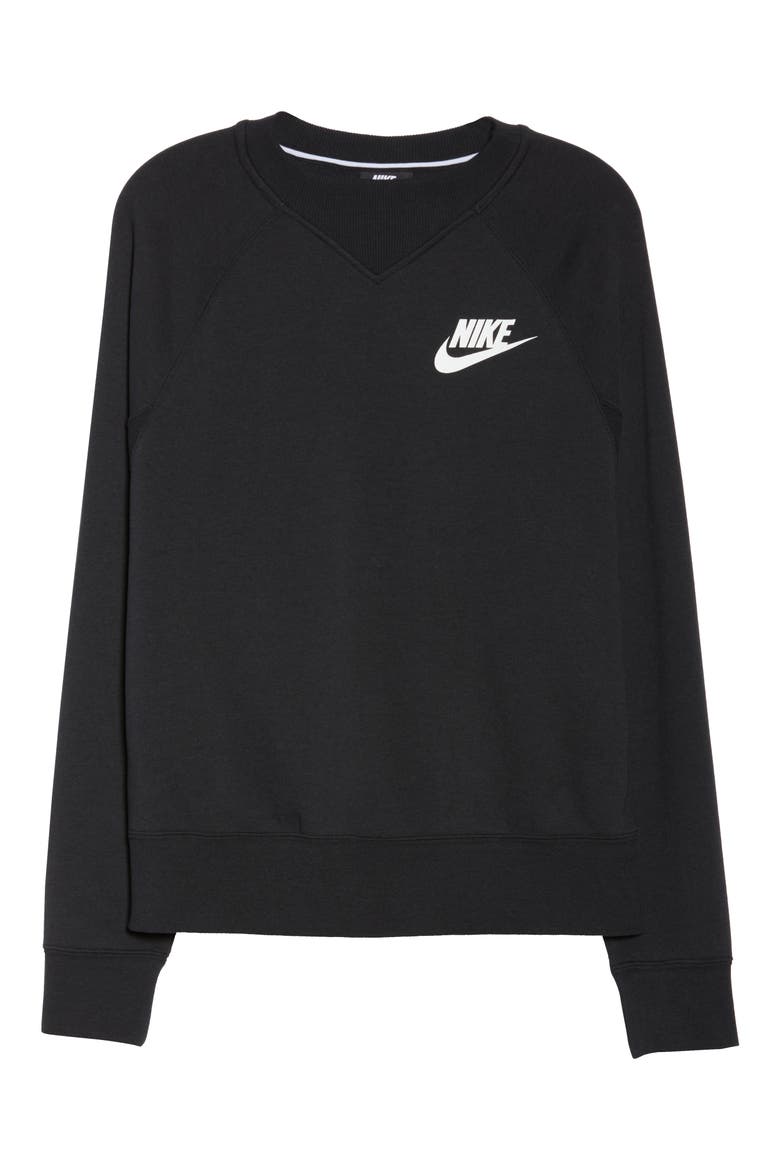 Sportswear Rally Sweatshirt, Alternate, color, WHITE/ BLACK