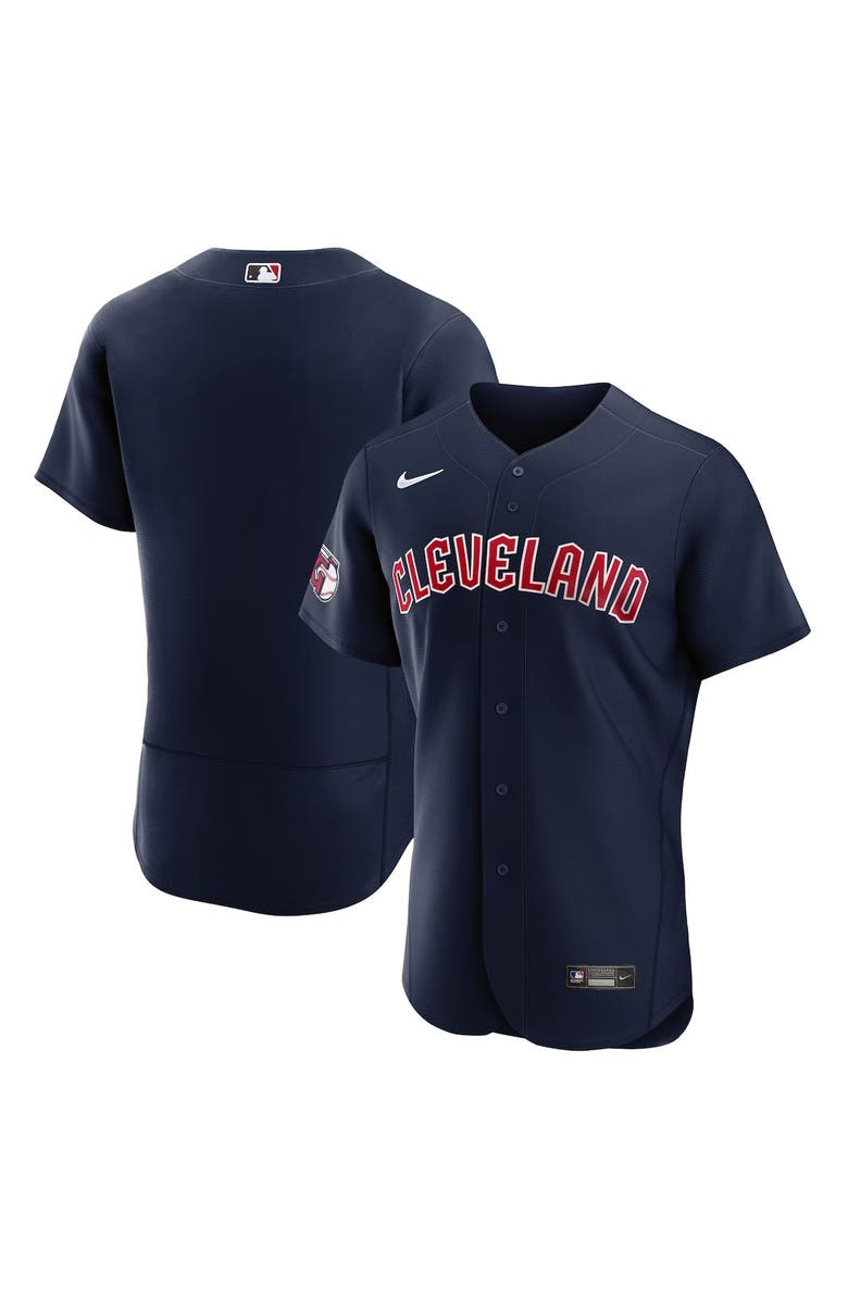 Nike Men's Nike Navy Cleveland Guardians Alternate Authentic Team Jersey, Main, color, 