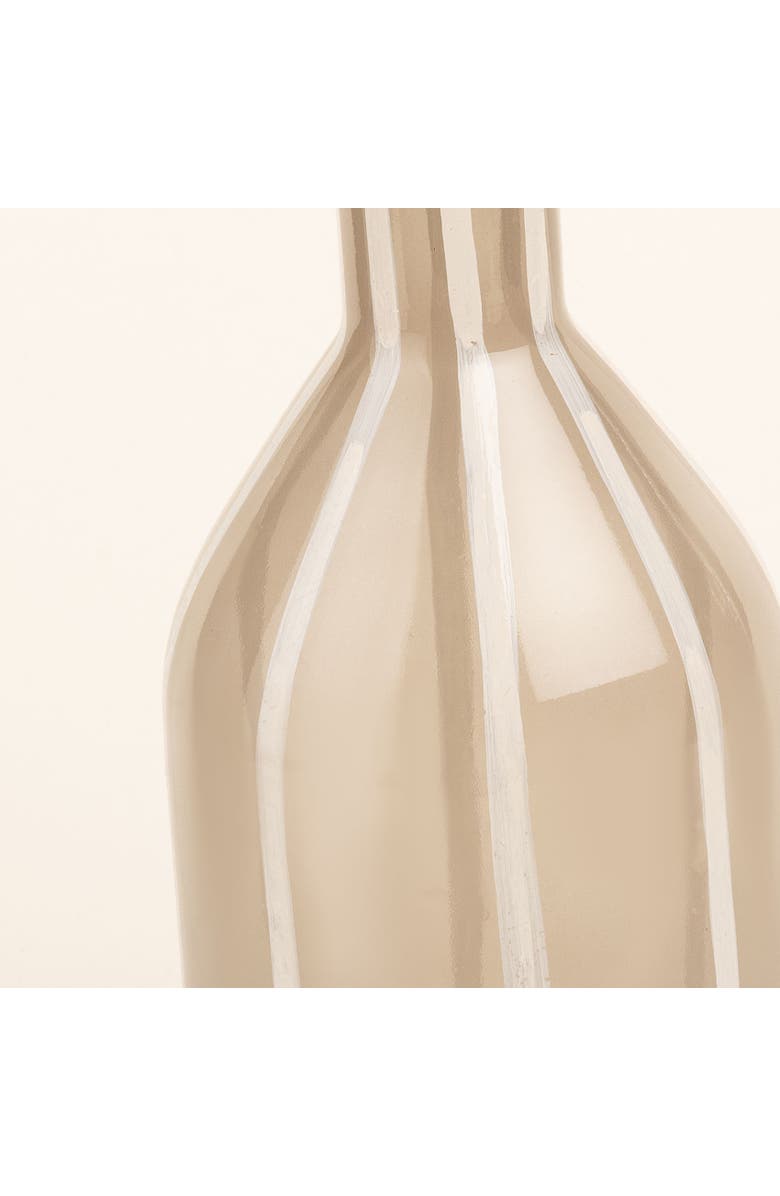 Zsa Zsa Zsu Aravali  Hand Painted Glass Decorative Object 2 Piece Set, Alternate, color, Beige