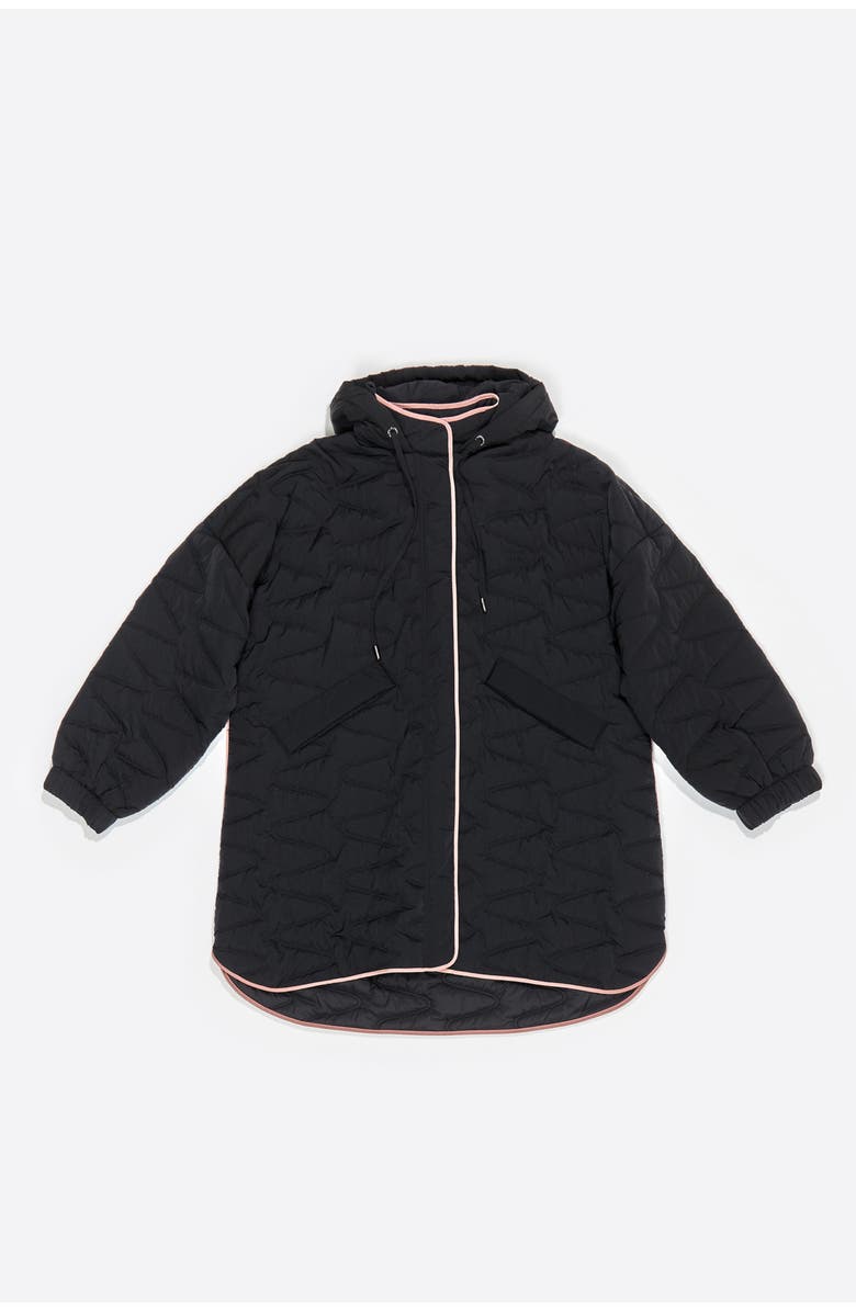 Bimba y Lola Padded Jacket Hood, Alternate, color, Black