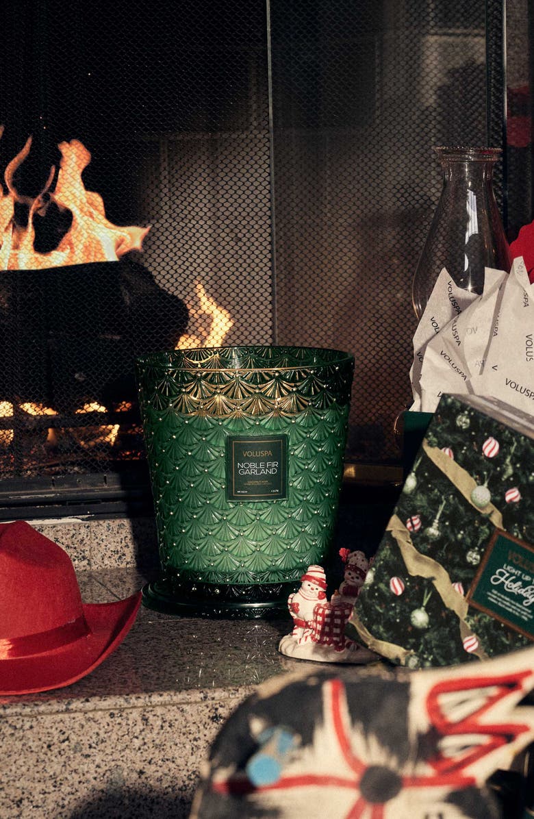 Voluspa Noble Fir Garland Candle 5-Wick Hearth Candle, Alternate, color, Noble Fir Garland