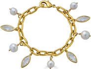 Loni Paul Jewelry Marquise & Pearl Bracelet
