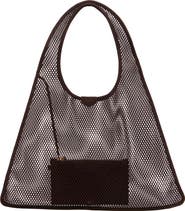 Alaïa One-Piece Mesh & Suede Shoulder Bag