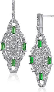CZ by Kenneth Jay Lane Cubic Zirconia Drop Earrings