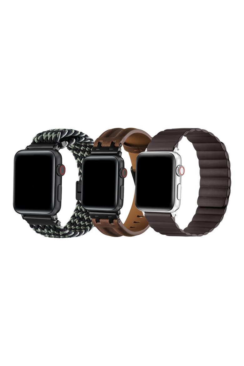Assorted 3-Pack Apple Watch® Watchbands, Main, color, BROWN ASSORTED