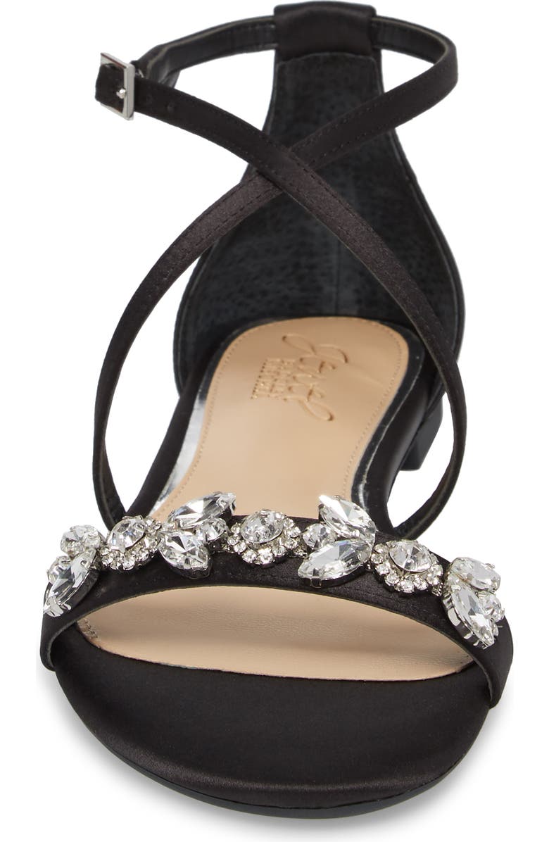 Jewel Badgley Mischka Tessy Embellished Sandal, Alternate, color,