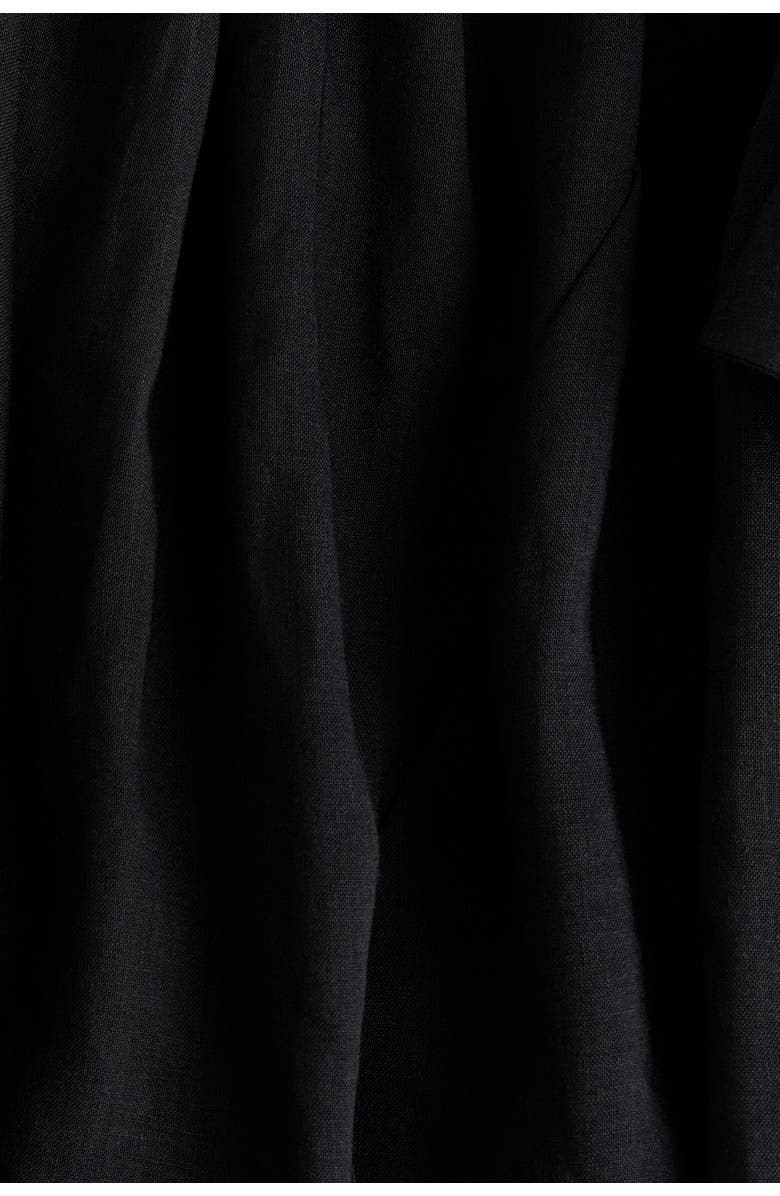 H&M Bubble-hem Skirt, Alternate, color, Black