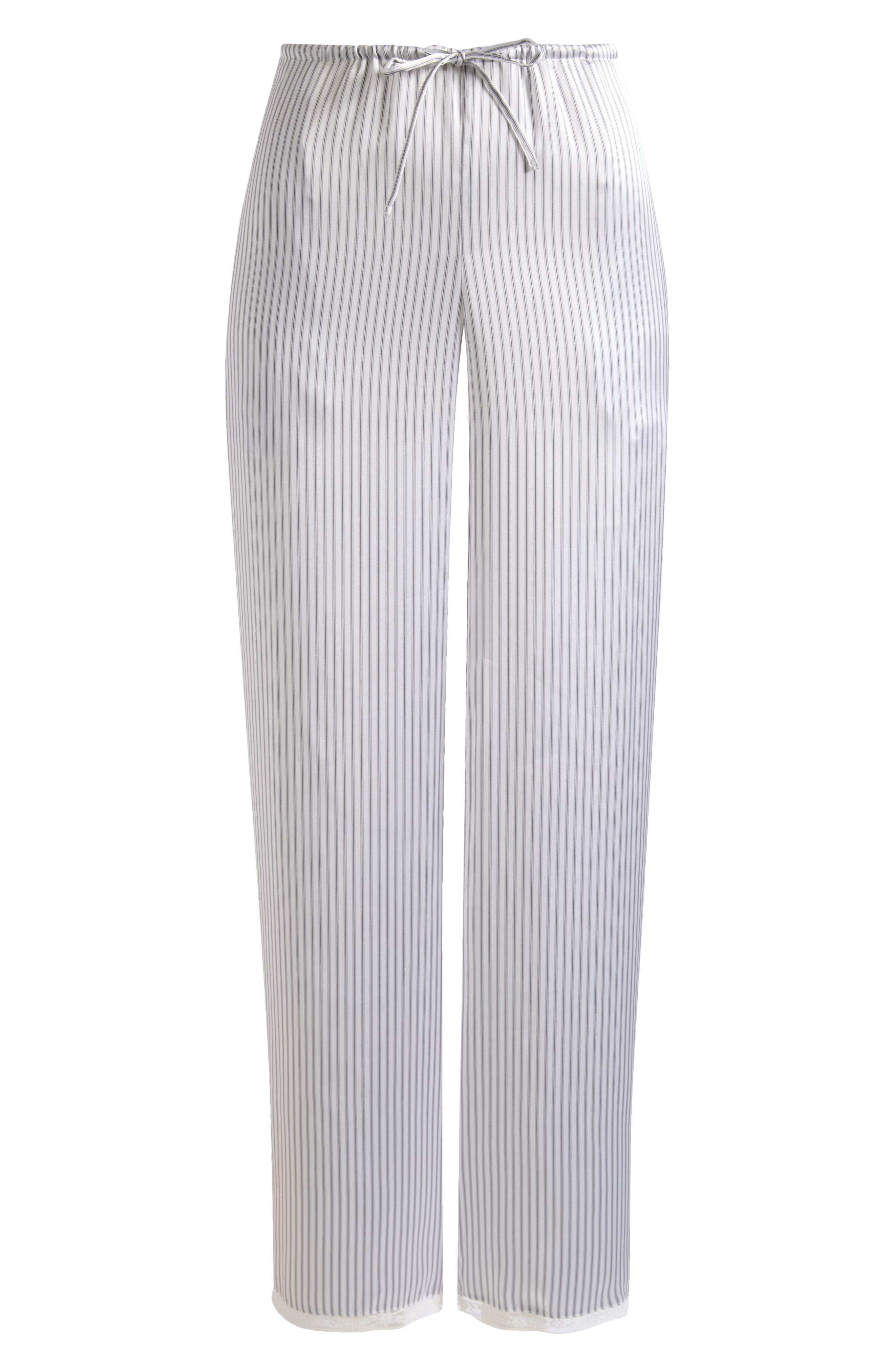 selected SILVER TRIPLE PINSTRIPE