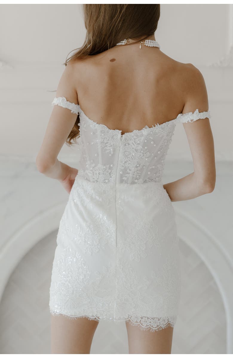 Untamed Petals Estella Mini Dress, Alternate, color, Ivory