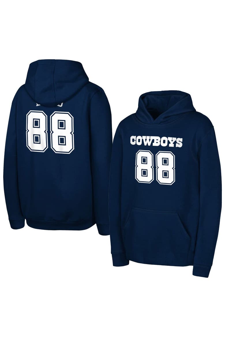 Youth Outerstuff CeeDee Lamb Navy Dallas Cowboys Mainliner Player Name & Number Hoodie, Main, color, Navy