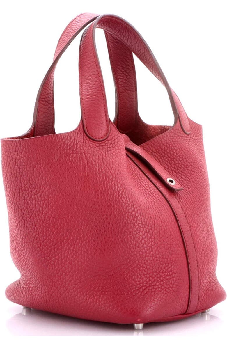 Pre-Owned Hermes Picotin Bag Clemence PM, Alternate, color, Rubis