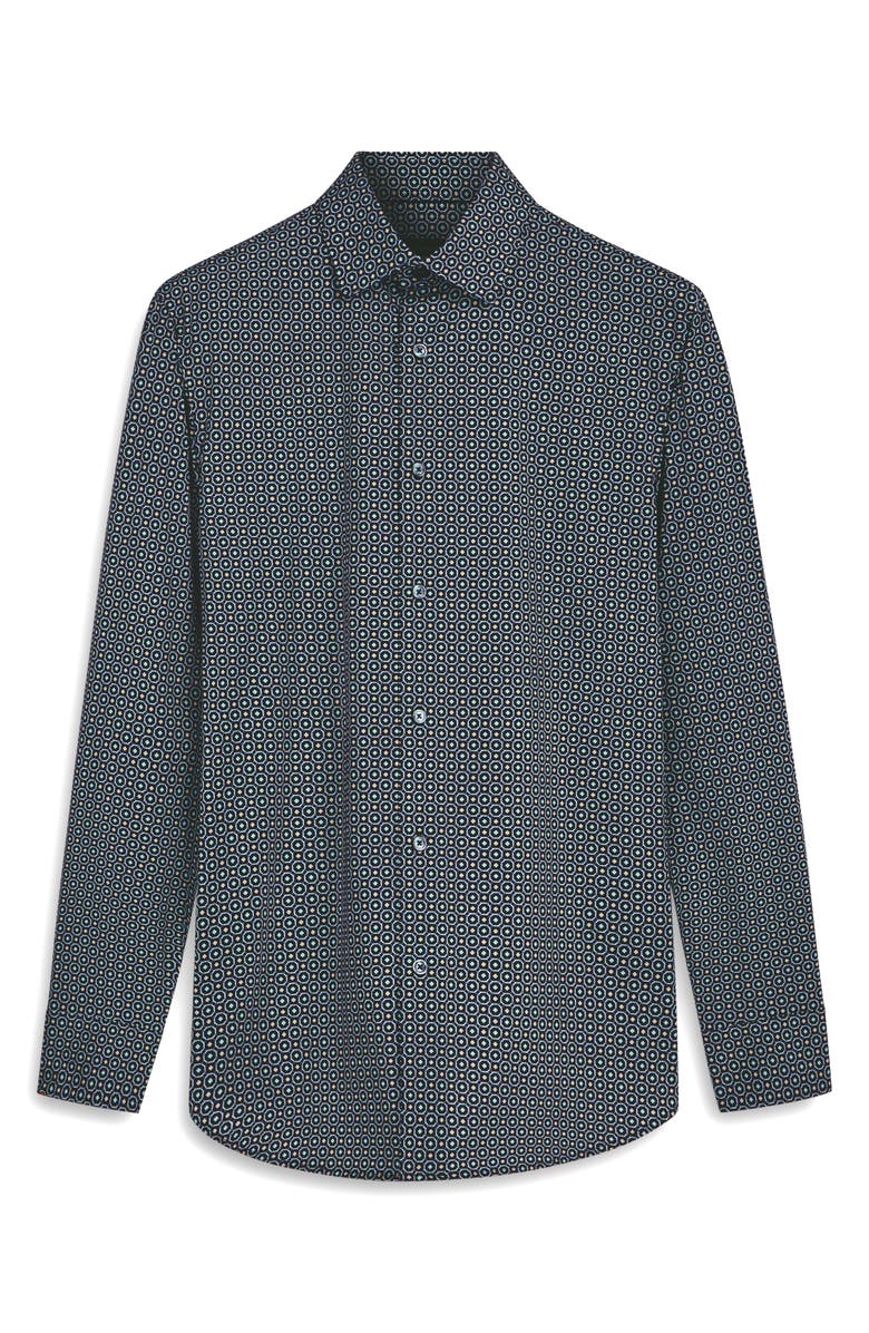 Bugatchi James OoohCotton<sup>®</sup> Medallion Print Button-Up Shirt, Alternate, color, 