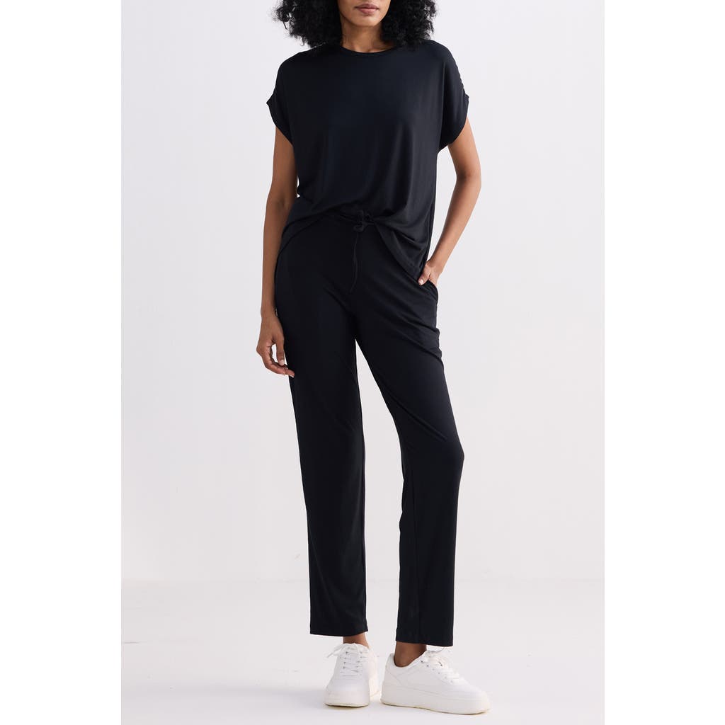 Reistor Wide Leg Pant In Black