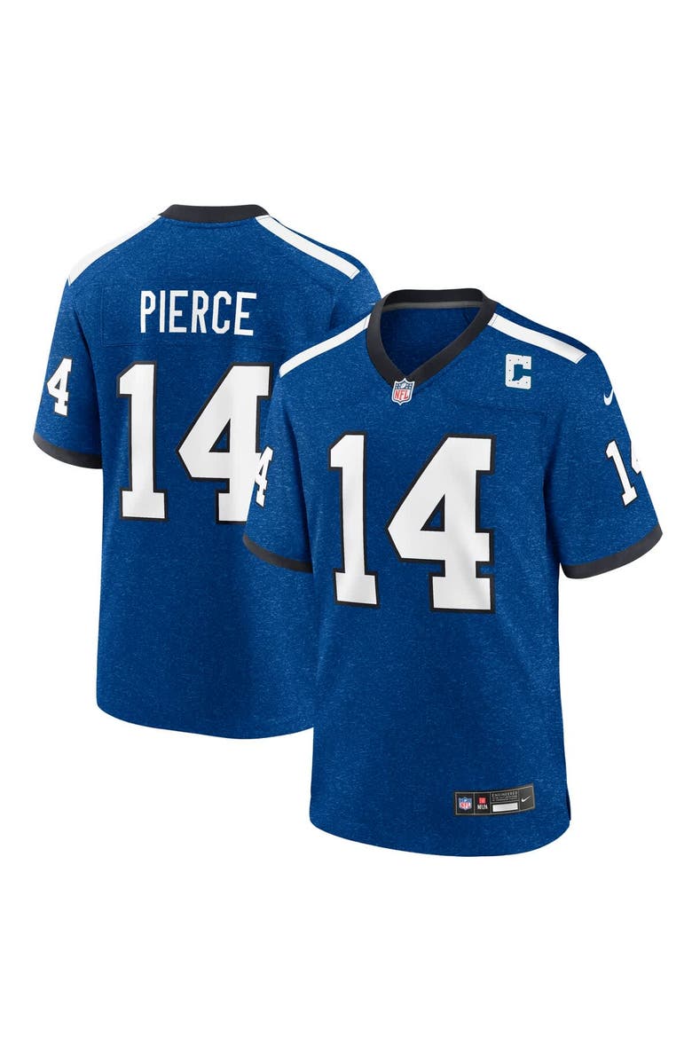 Nike Men's Nike Alec Pierce Blue Indianapolis Colts Alternate Game Jersey, Main, color, 