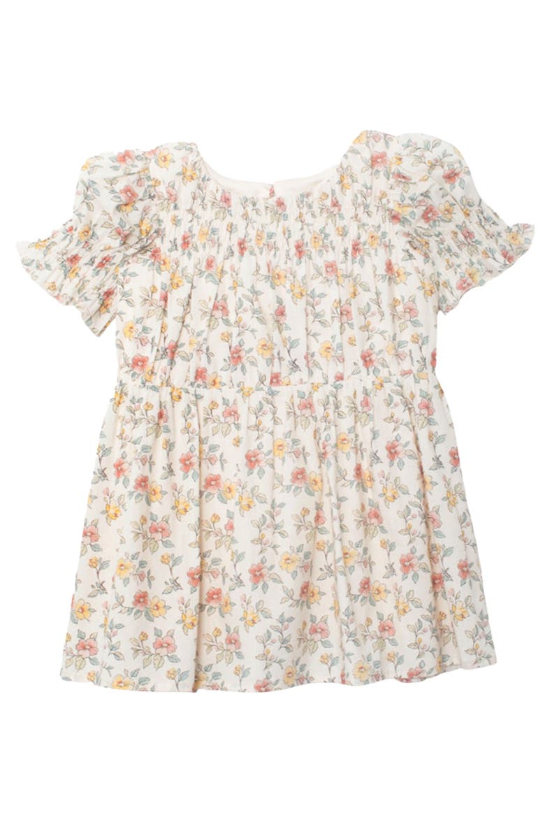 Mabel + Honey Audrey Flutter Sleeve Dress, Main, color, Ivory
