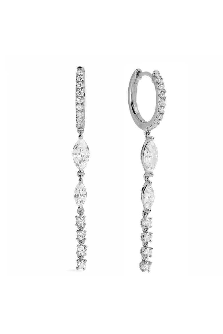 Empress Earrings, Main, color, Silver