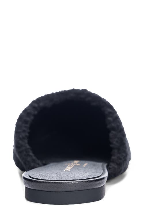 Chinese Laundry Easton Mule In Black Faux Fur