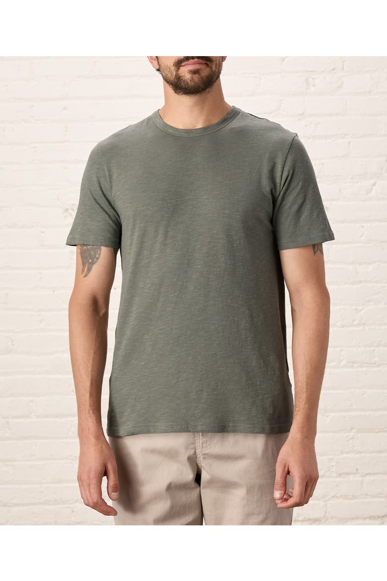 Organic Cotton Featherweight Slub Crew Tee, Alternate, color, Castor Grey