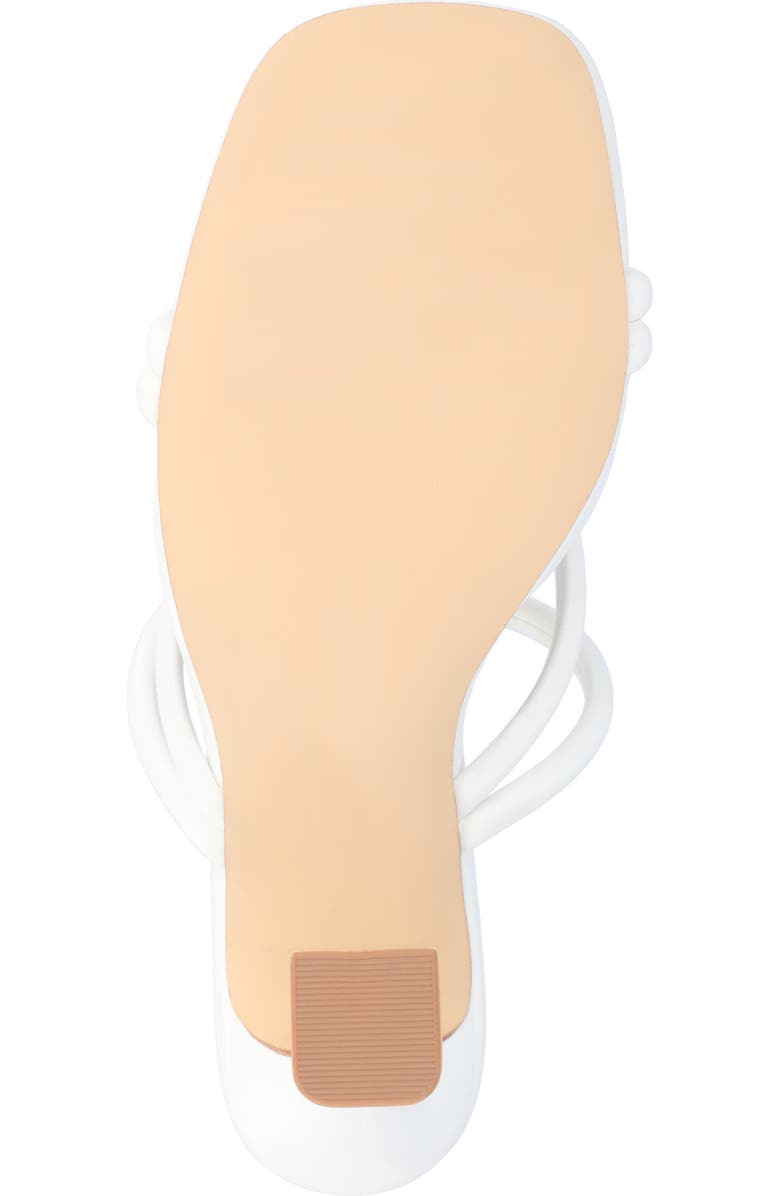 Journee Collection Louisse Sandal, Alternate, color, White