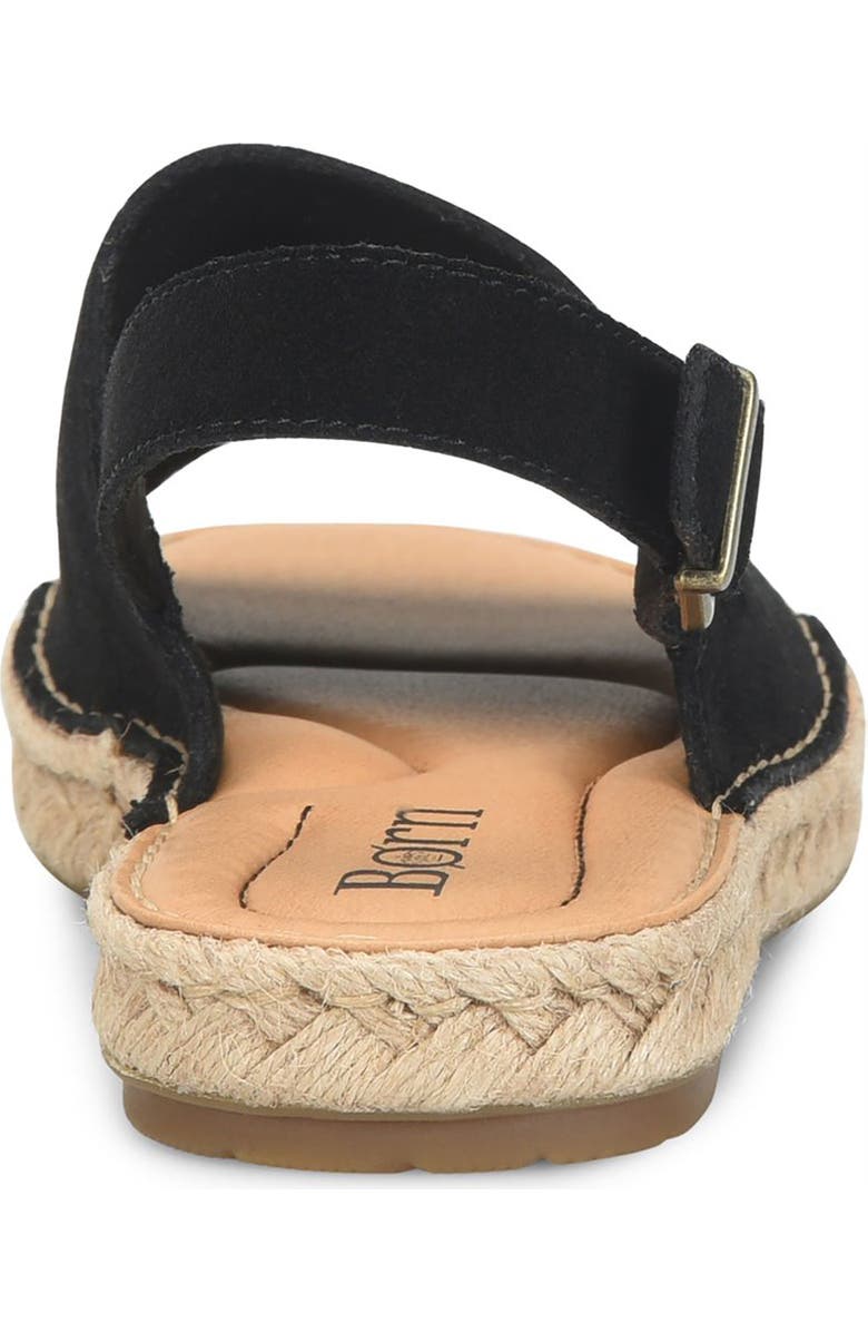 Børn Akela Slingback Espadrille Sandal, Alternate, color, Black Suede